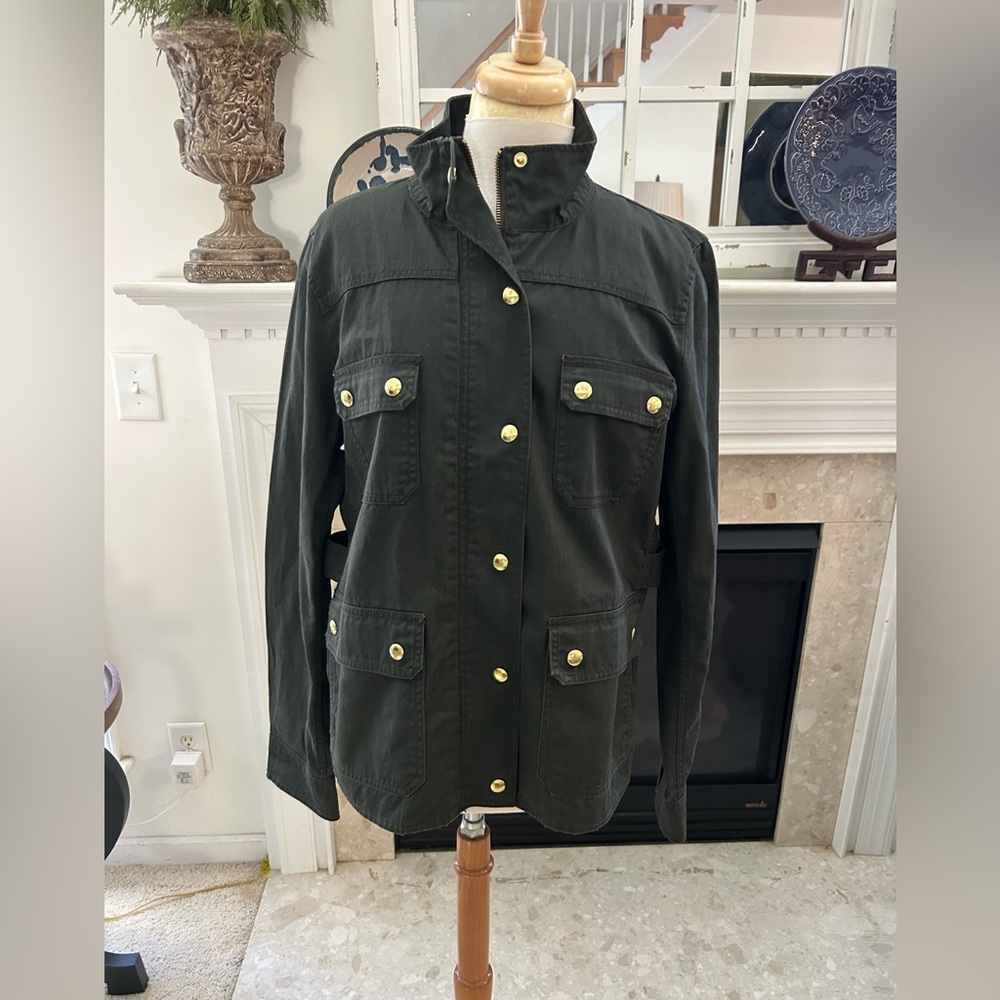 J. Crew Olive Utility Jacket - Picture 3 of 11